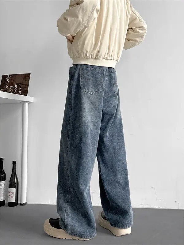 Japanese Brand × Jean Retro loose wide leg slightly flared jeans Size US 32 / EU 48 - 4 Thumbnail