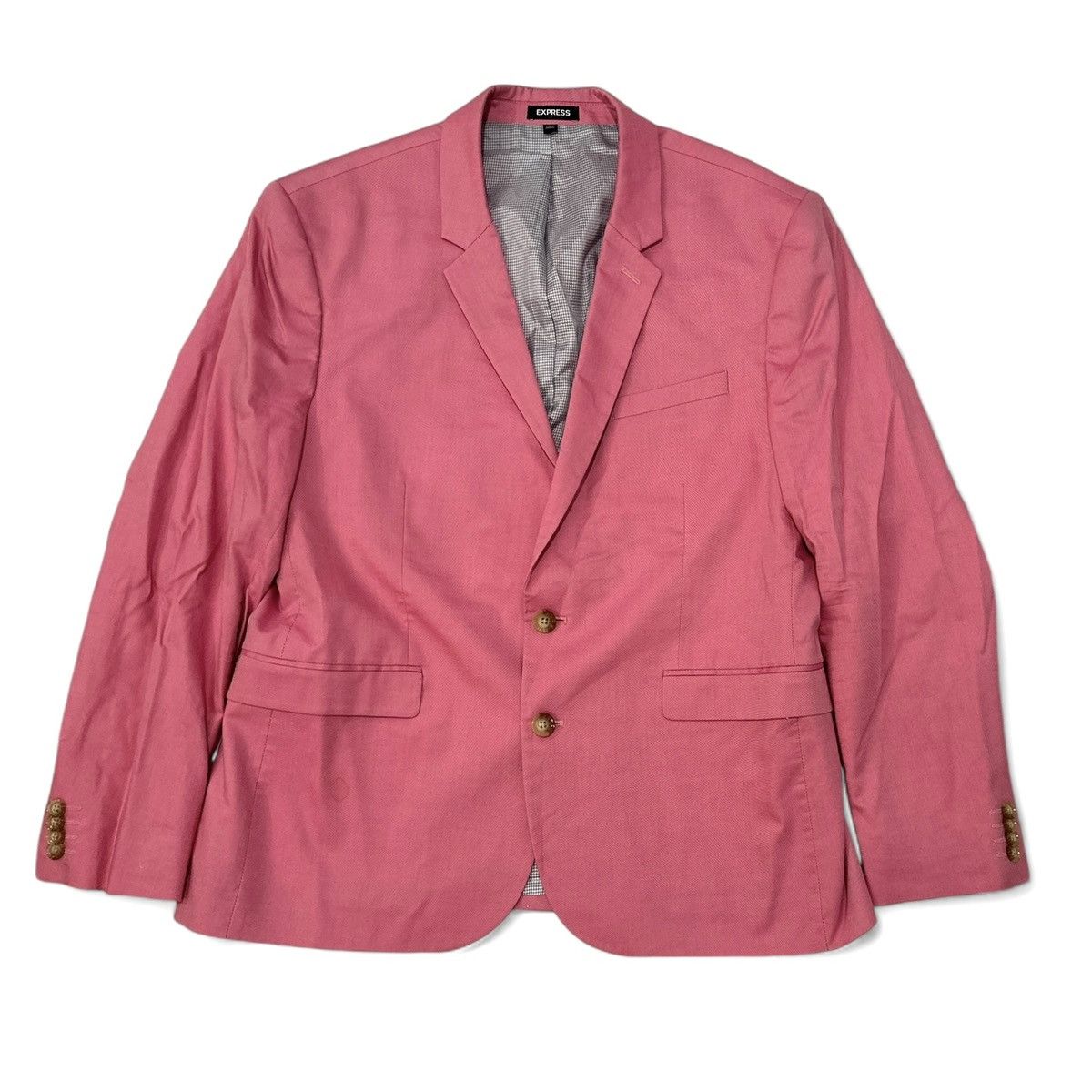 Express Express Pink Suit 44 Short Extra Slim Fit Flaw 44s 44c Size 44S - 1 Thumbnail