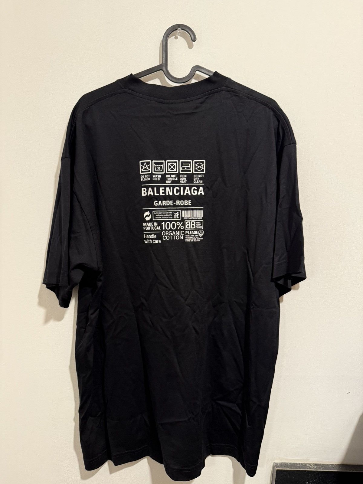 Balenciaga Balenciaga Garde-Robe Care Label Logo T-shirt