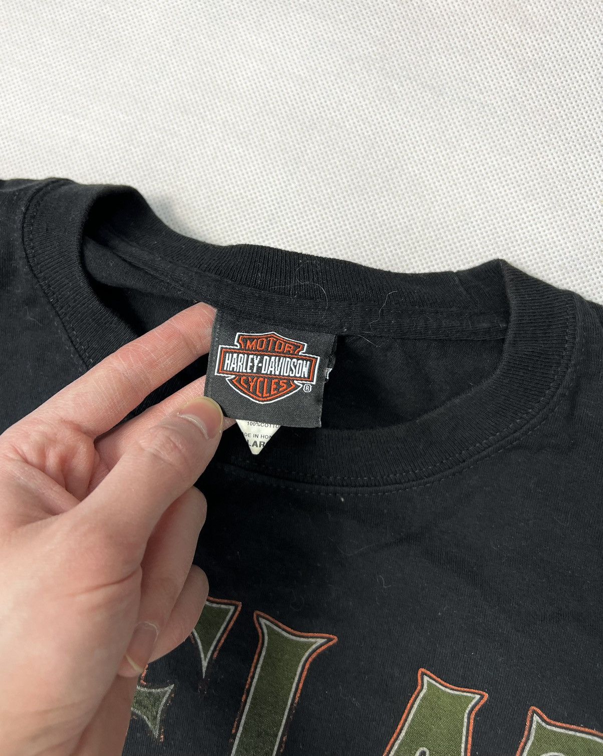 Harley Davidson × Vintage Tshirt Harley Davidson London England Vintage Size US L / EU 52-54 / 3 - 4 Thumbnail