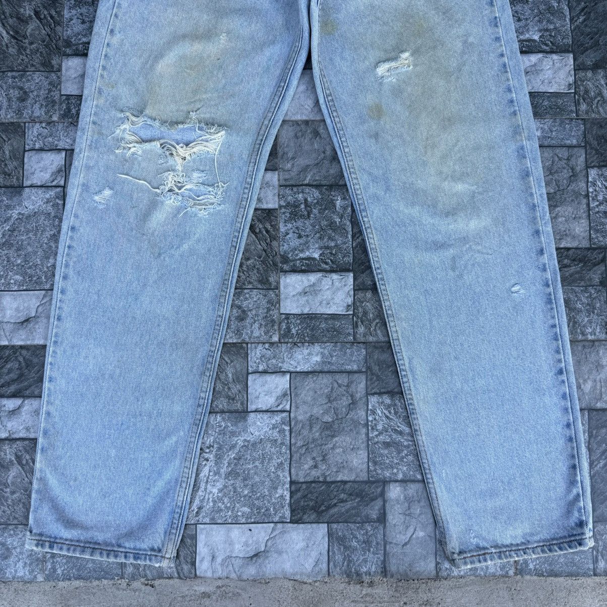 Levi's Vintage Clothing Vintage 97' Levi's 550 Orange Tag Faded Rusty Denim Jean Size US 33 - 3 Thumbnail