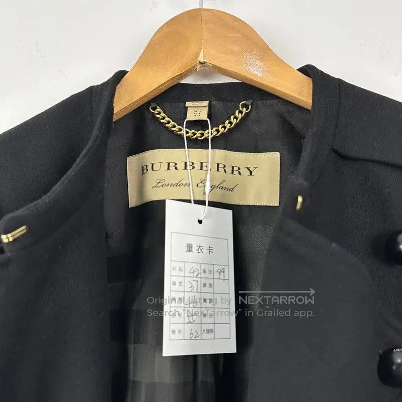 Burberry Burberry Black Wool Women's Jacket M Size. Size M / US 6-8 / IT 42-44 - 3 Thumbnail