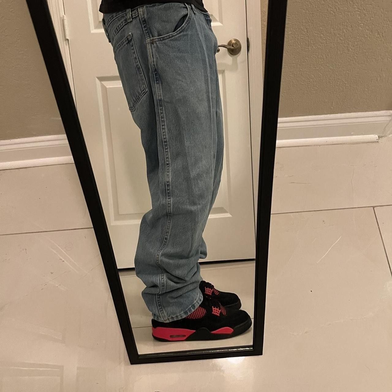 Vintage Vintage/2000s Super Baggy Medium Wash Grunge Denim Rustler Jeans! Size US 38 / EU 54 - 2 Thumbnail