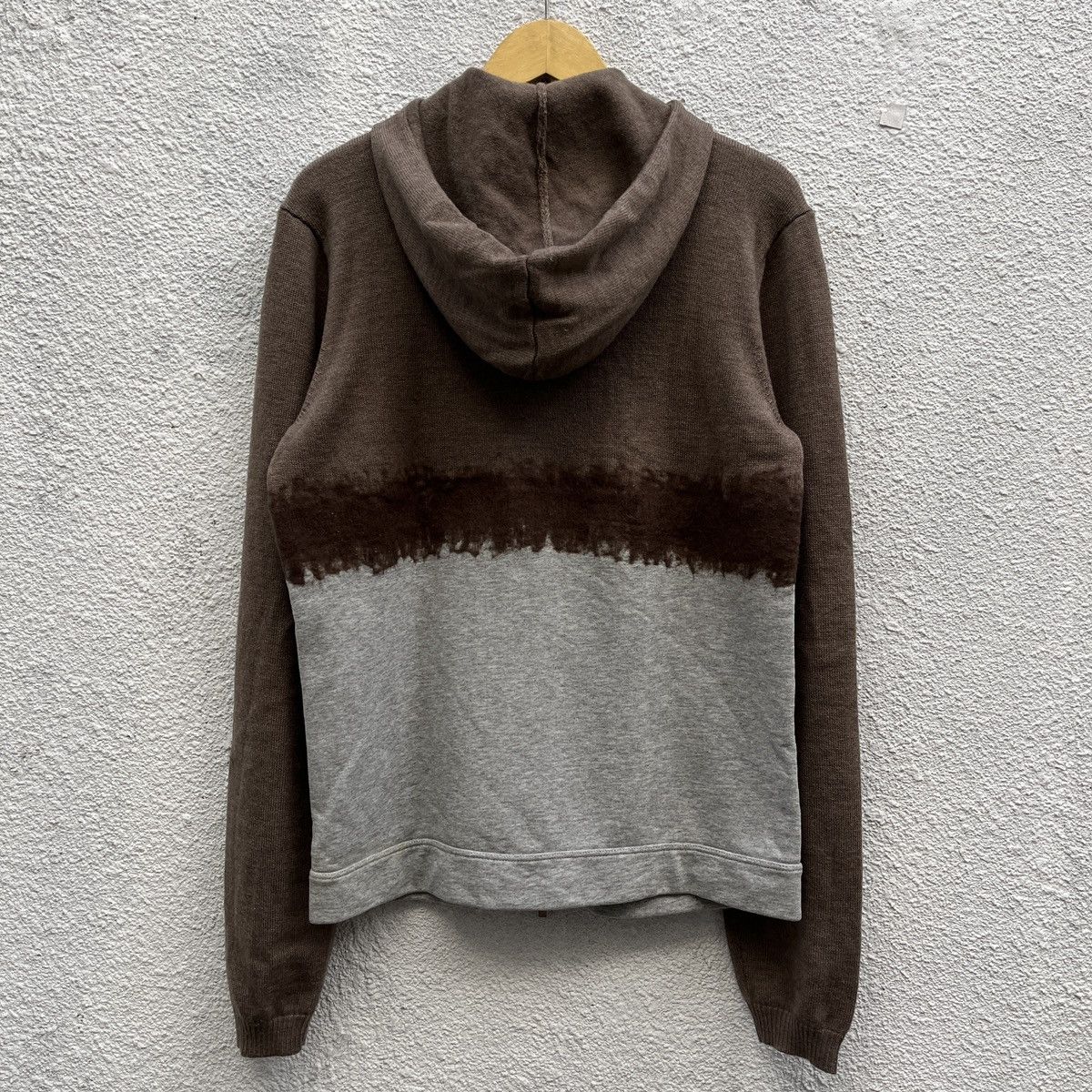Emporio Armani 00’s Emporio Armani Hybrid Knitted Hoodie Size US M / EU 48-50 / 2 - 12 Thumbnail