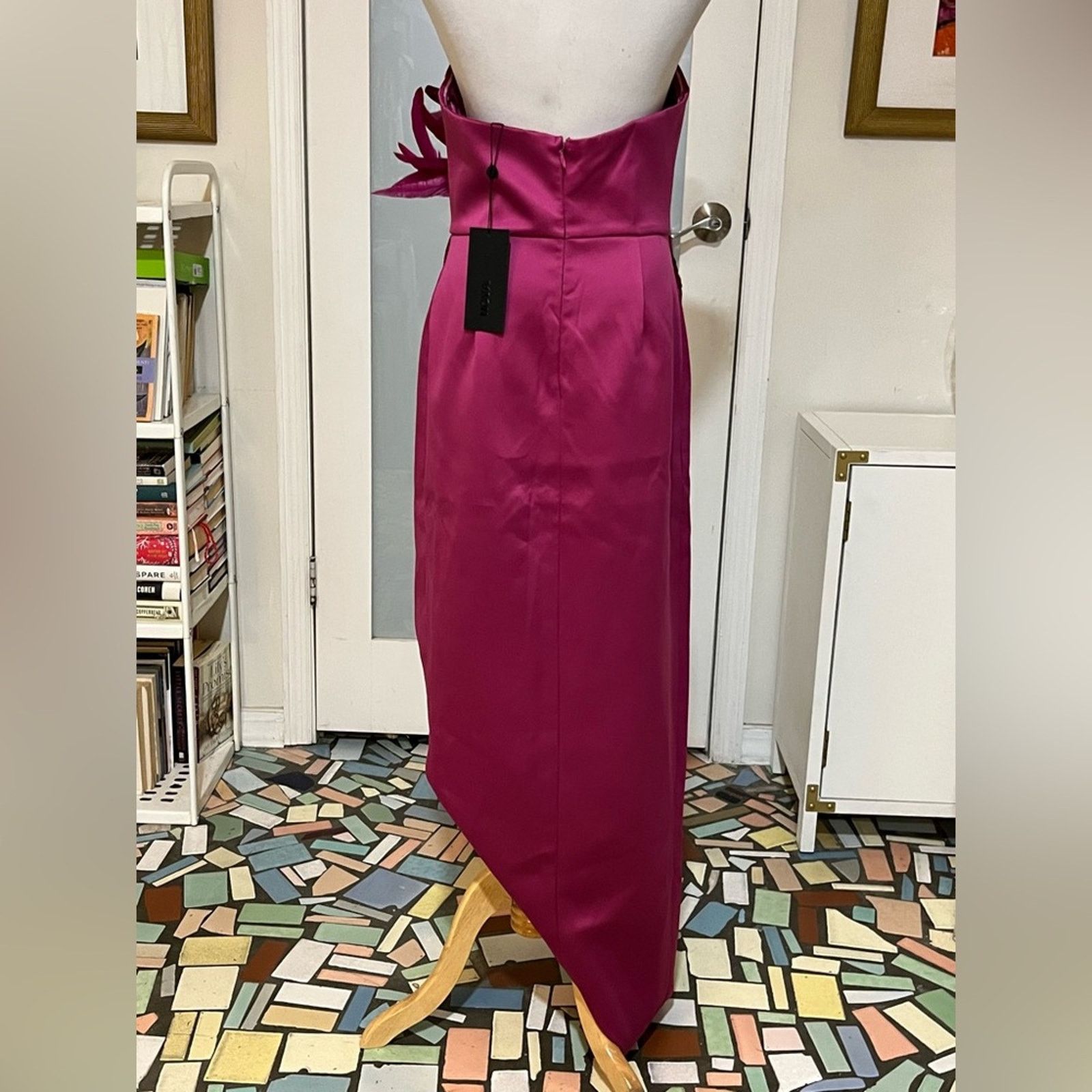 WE Fashion Nwt- NOVALUXE-Jaqueline Asymmetrical Maxi Dress -L Size L / US 10 / IT 46 - 4 Thumbnail