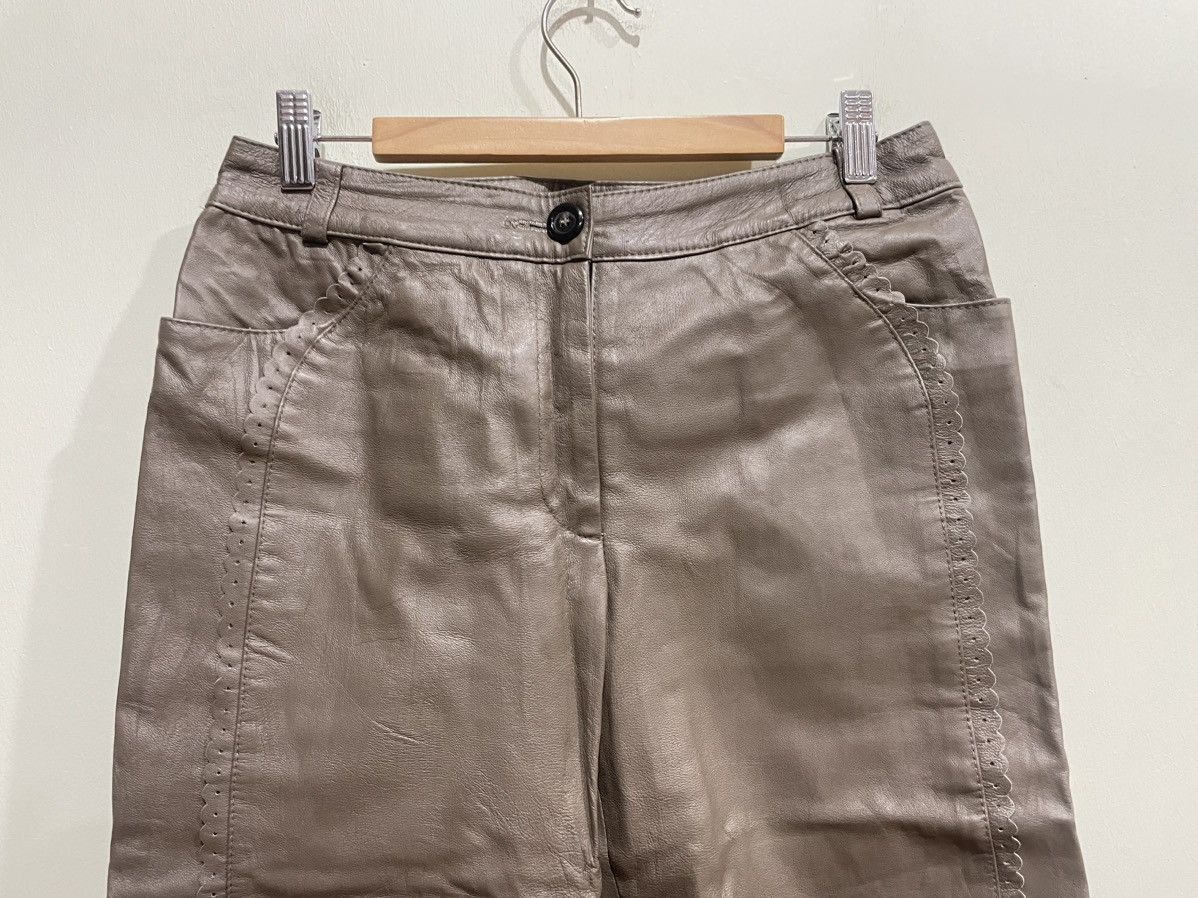 Hiroko Koshino Homme Hiroko BIS Pigskin Shorts Size 29" - 3 Thumbnail