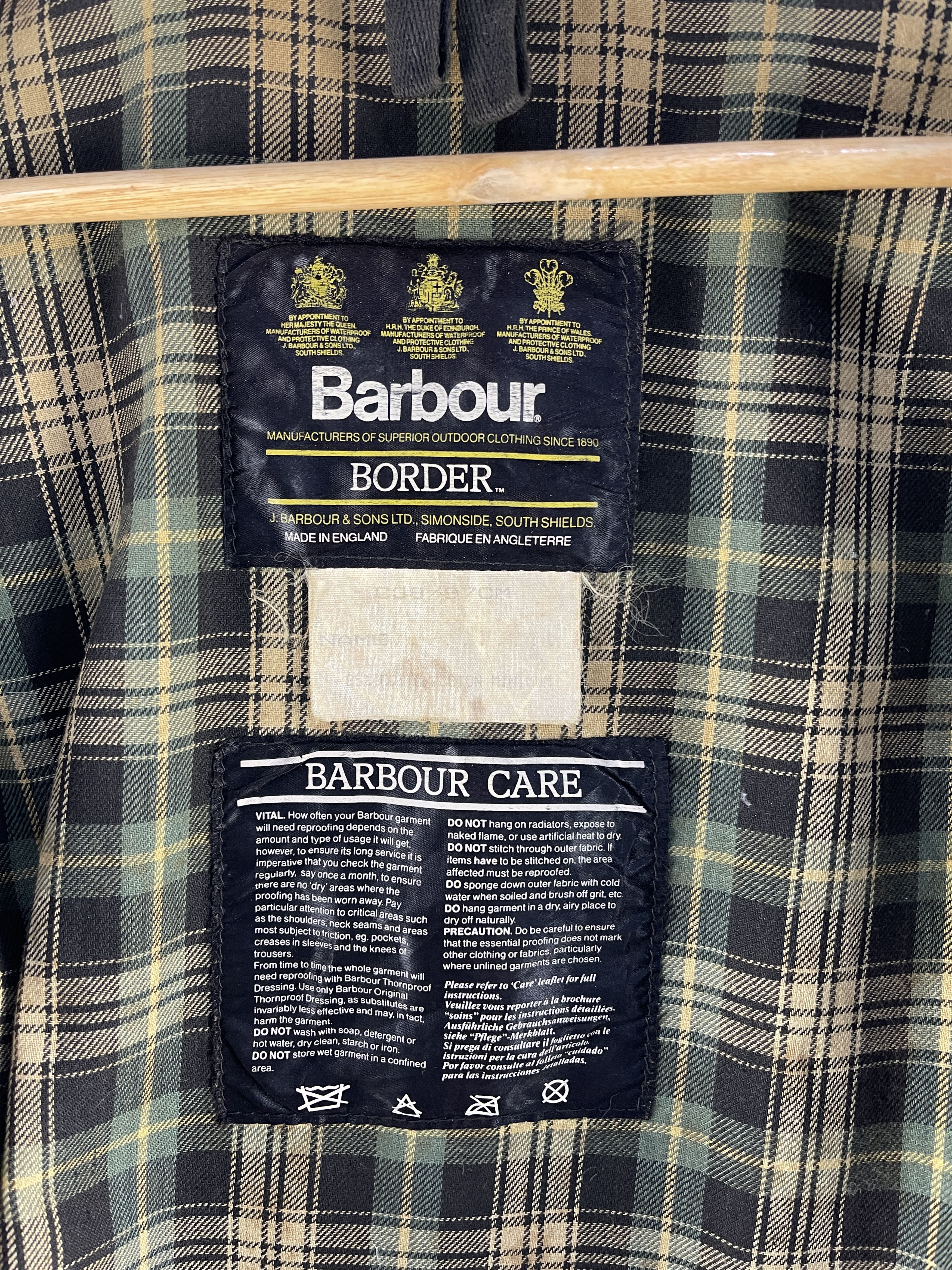 Barbour Vintage Barbour Wax Green Jacket Size L / US 10 / IT 46 - 13 Thumbnail