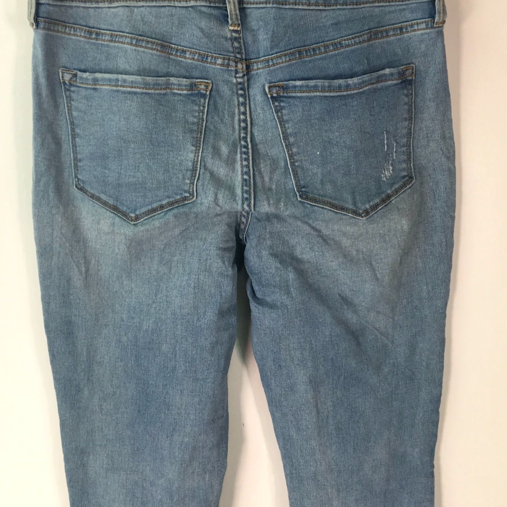 Old Navy Old Navy Womens Flat Front Casual Rock Star Super Skinny Blue Denim Jeans Size 6 Size 28" / US 6 / IT 42 - 3 Thumbnail