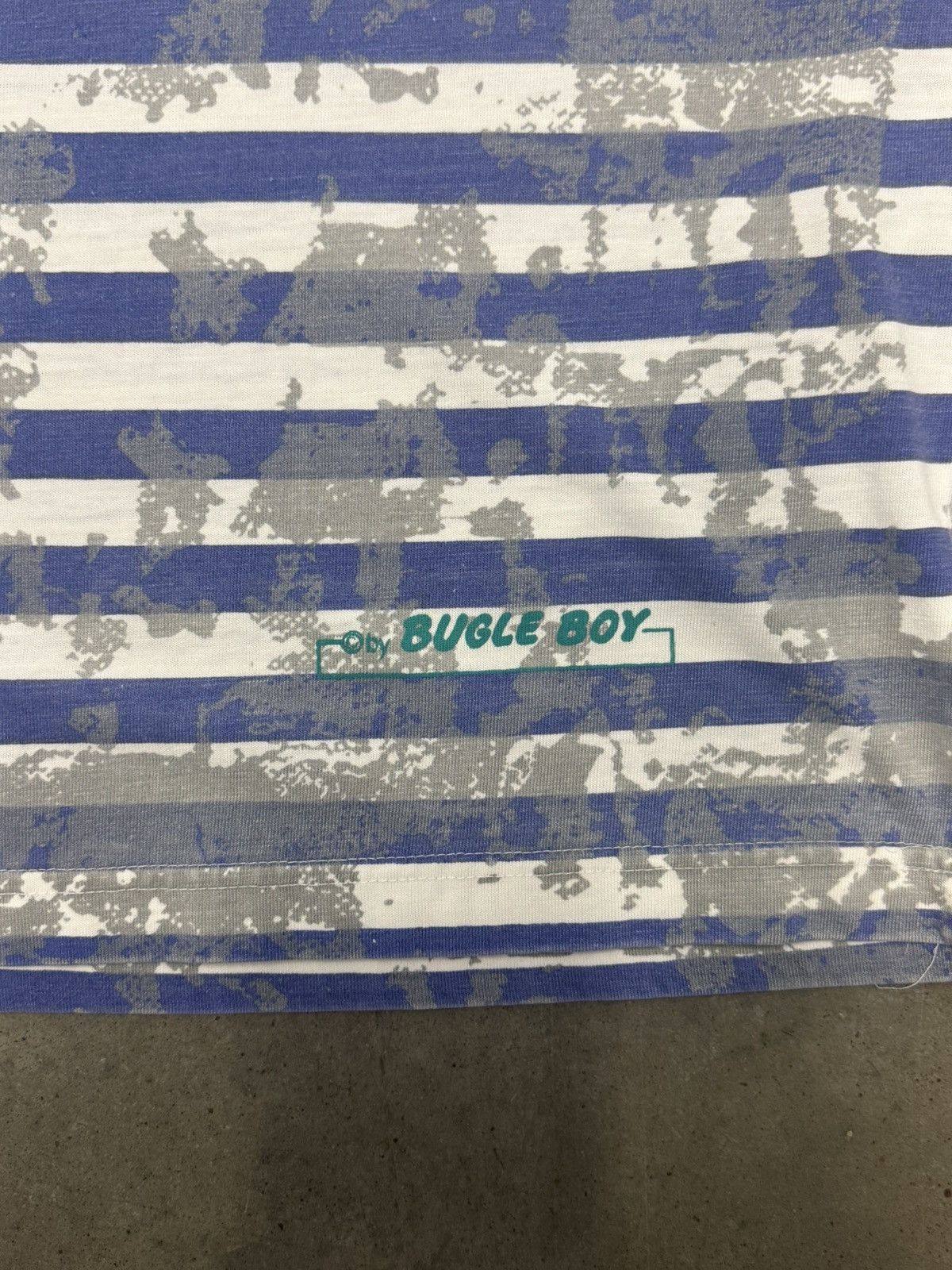 Bugle Boy Vintage Bugle Boy Men’s Size X-Large Wave All Over Print Tee Size US XL / EU 56 / 4 - 4 Thumbnail