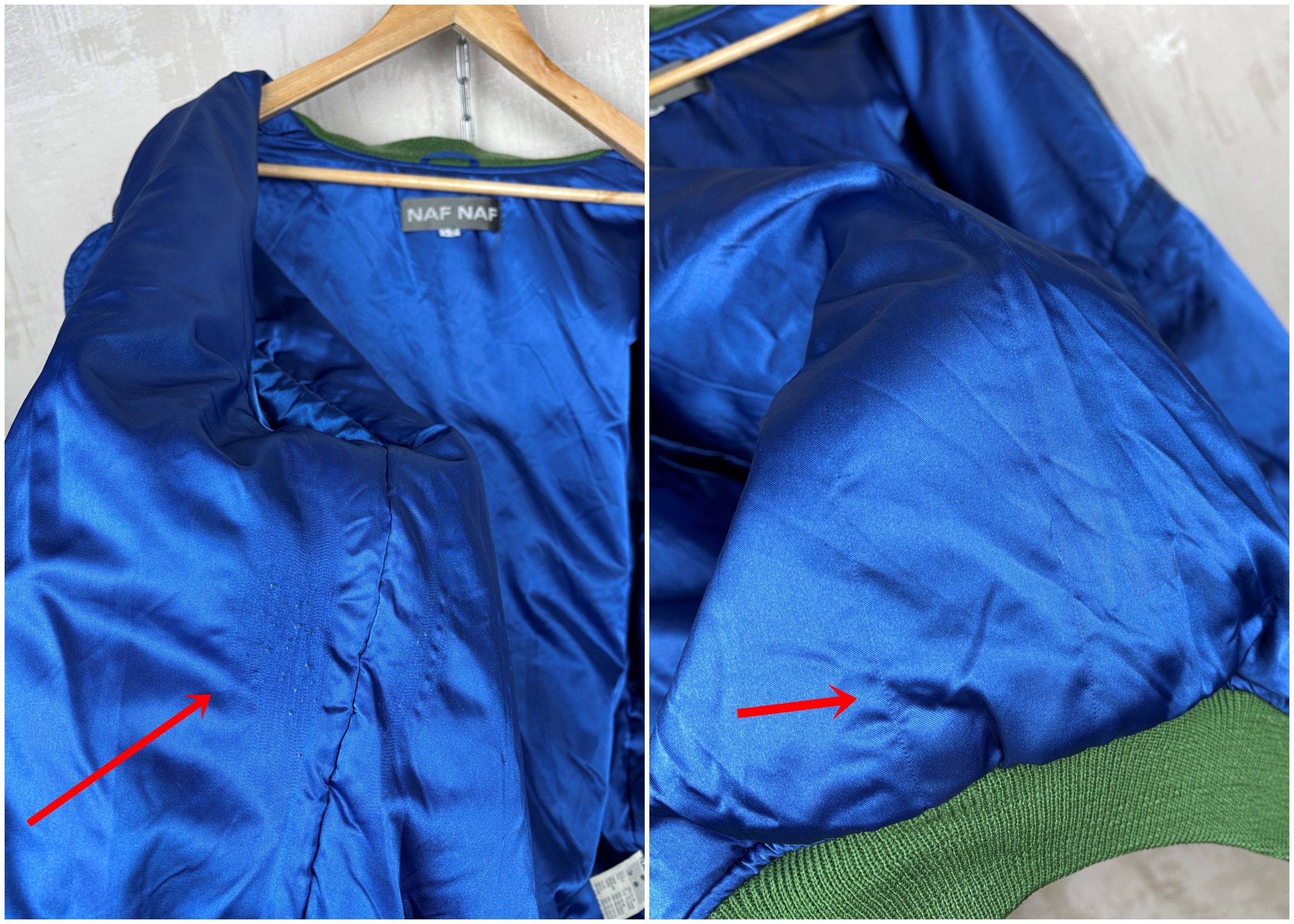 Vintage 90's NAF NAF Vintage Bomber Jacket Size fits to 2XL / 3XL Size US XXL / EU 58 / 5 - 16 Thumbnail