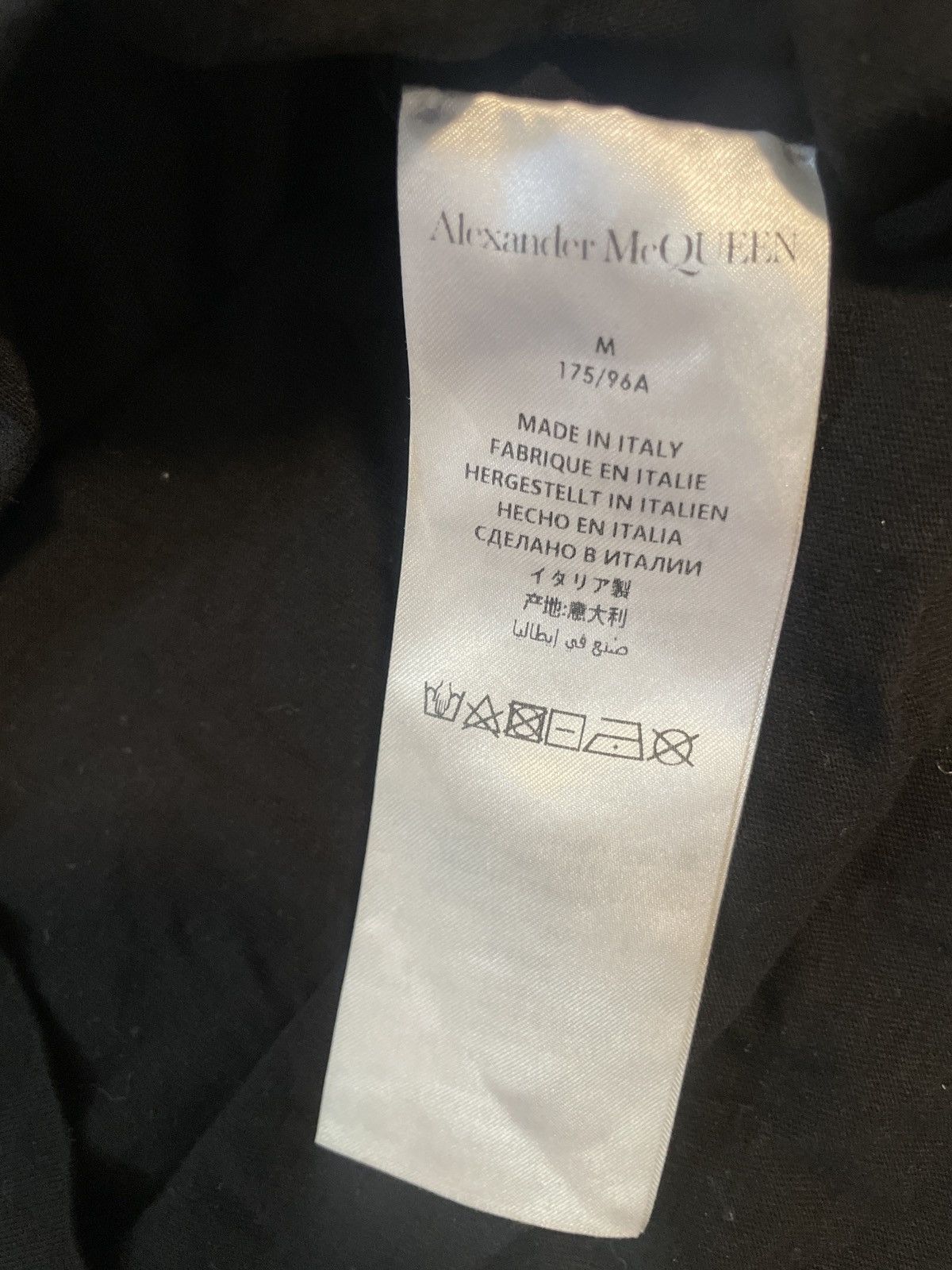 Alexander McQueen Alexander McQueen Logo Printed Crewneck T-Shirt Size US M / EU 48-50 / 2 - 4 Thumbnail