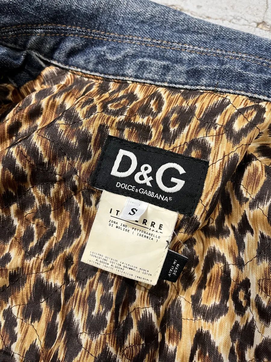 Dolce & Gabbana 2000s Dolce & Gabbana Blue Studded Denim Jacket Size S / US 4 / IT 40 - 6 Thumbnail