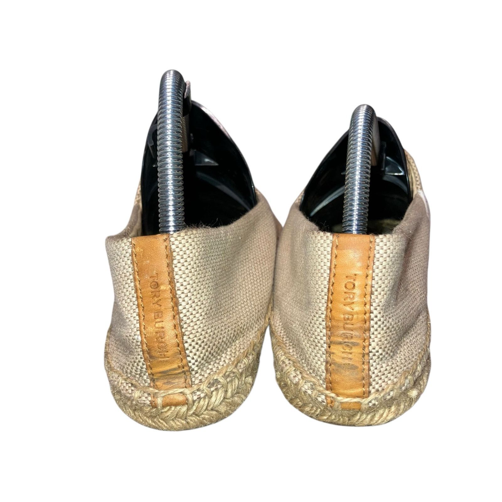 Tory Burch Tory Burch Lonnie Tan & White Logo Espadrille Flat size 9.5 Size US 9.5 / IT 39.5 - 6 Thumbnail