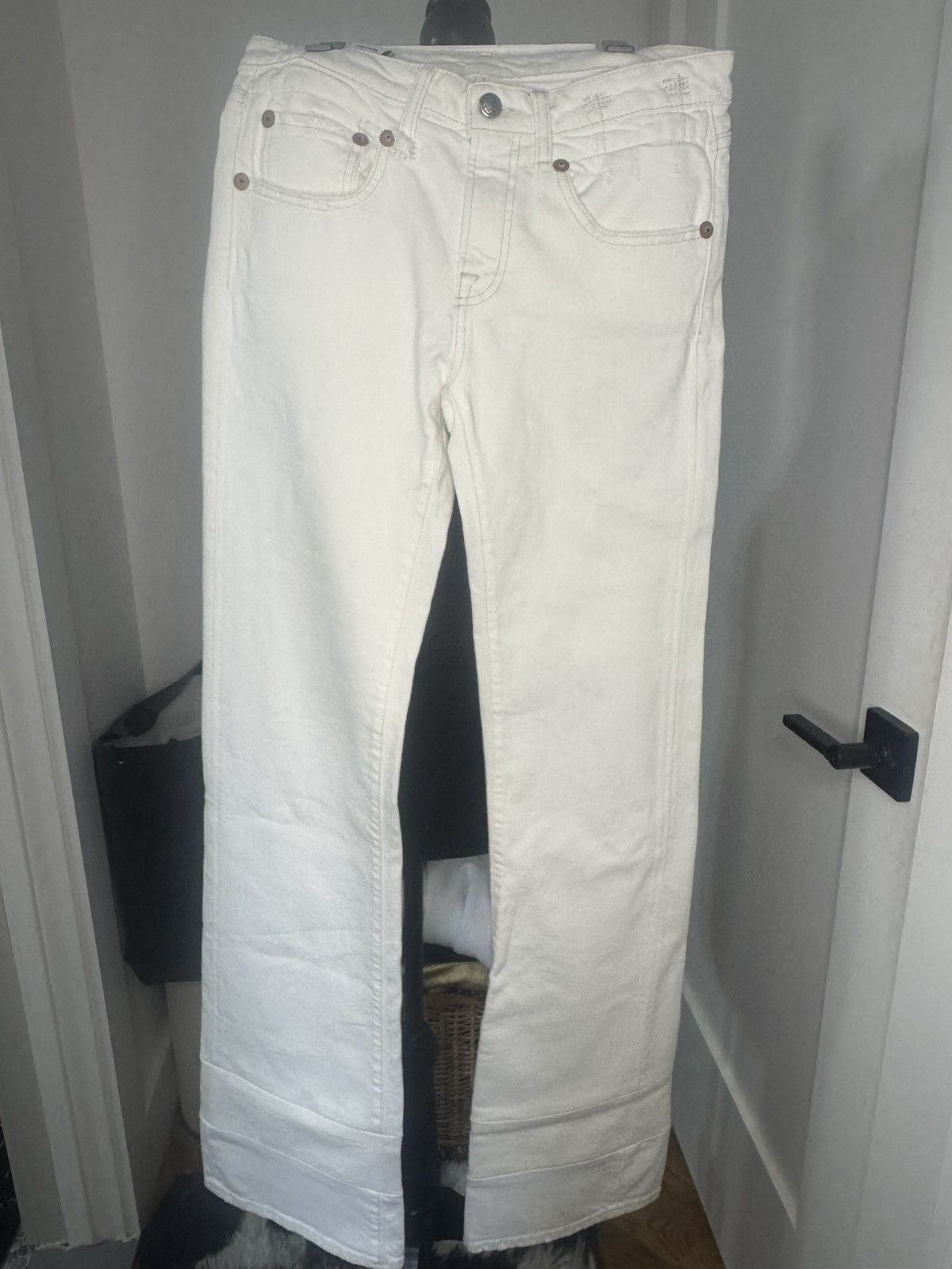 R13 R13 Boy Flare - Aerin White Size 26" / US 2 / IT 38 - 1 Thumbnail