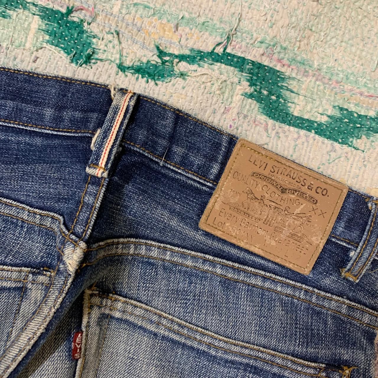 Vintage vintage y2k levis selvage inspired denim Size US 32 / EU 48 - 3 Thumbnail