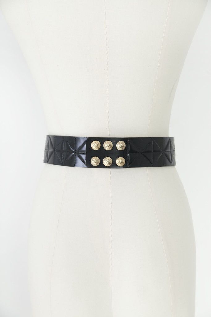 Balmain Leather crystal embellished waist belt Size ONE SIZE - 4 Thumbnail