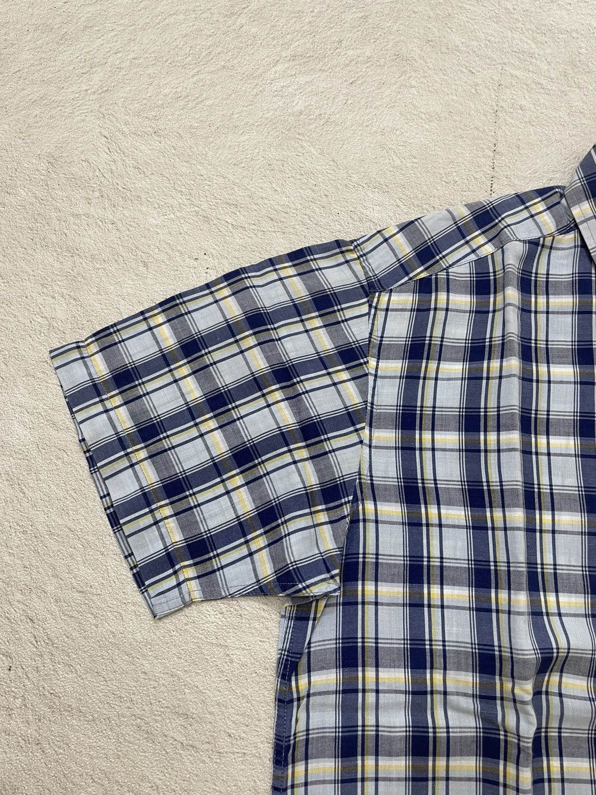 Yves Saint Laurent Vintage YSL Archival Plaid Short Shirt Y2K ifsix LGB Japan Size US L / EU 52-54 / 3 - 4 Thumbnail