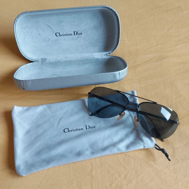 Dior × John Galliano × Vintage Christian Dior Sunglasses Aviator Shield Mask Vintage A0018 Size ONE SIZE - 2 Thumbnail