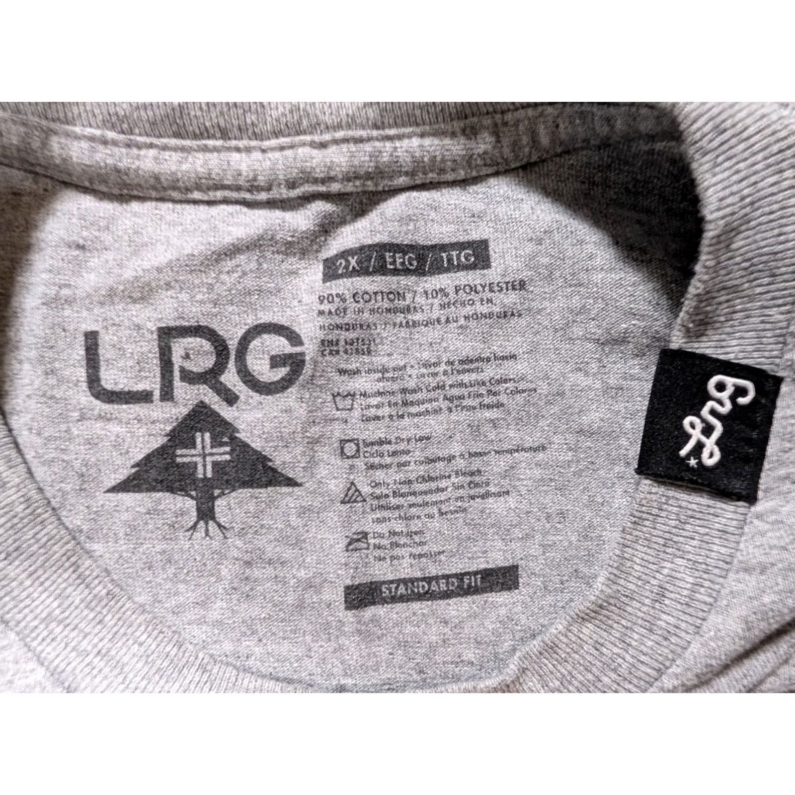 Logo 7 LRG Logo Graphic Tee 2XL Gray Lifted Research Group Streetwear Skate Tee Shirt Mens Regular Size US XXL / EU 58 / 5 - 3 Thumbnail