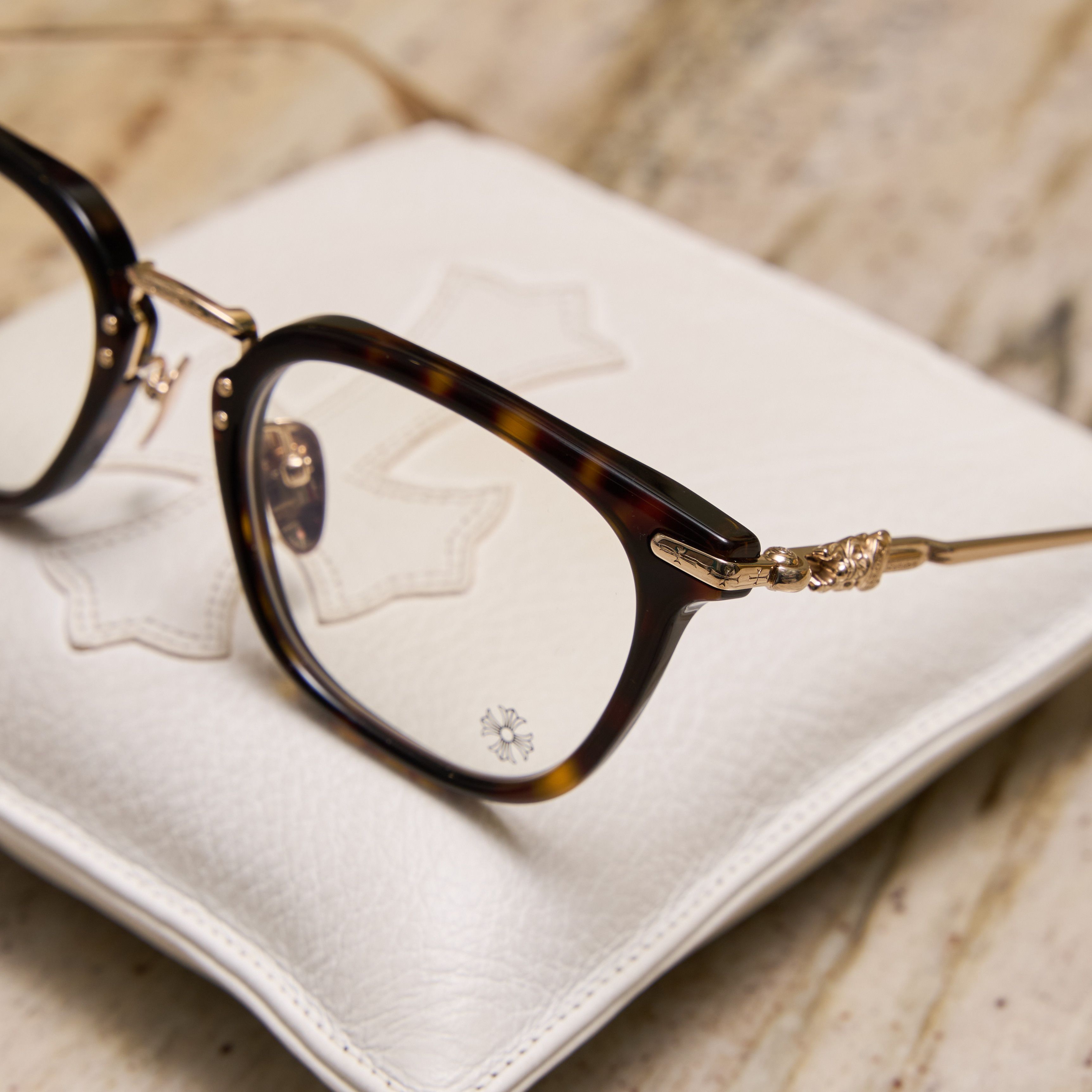 Chrome Hearts CHROME HEARTS CLOACO DARK TORTOISE/GOLD PLATED Size ONE SIZE - 2 Thumbnail