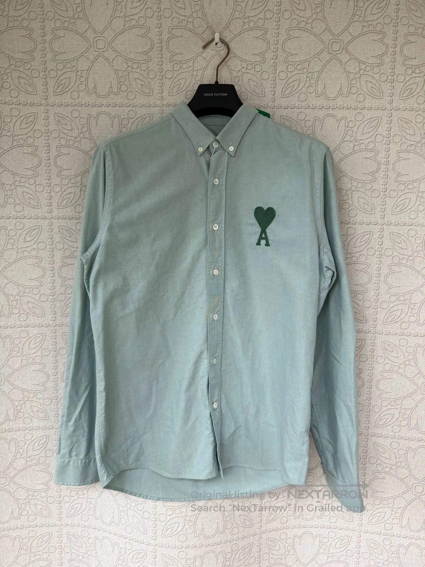 AMI ami heart embroidered long sleeve shirt. Size US M / EU 48-50 / 2 - 1 Thumbnail