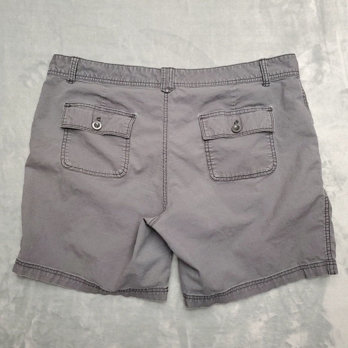 Eddie Bauer VINTAGE Eddie Bauer Shorts Women 16 Gray Cotton Blend RipstopHike Outdoors Utility Size 38" / US 16 / IT 52 - 4 Thumbnail