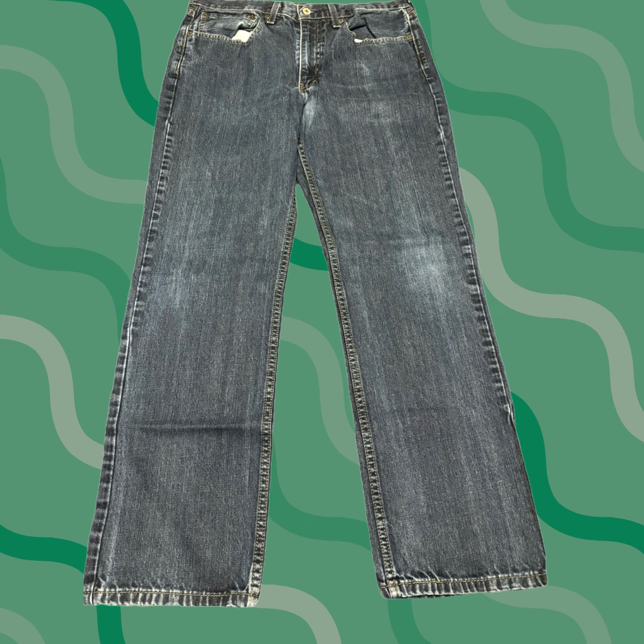 Levi's Levi's 514 Jeans Mens 34x32 Blue Denim Dark Wash Casual Pants 90s USA Logo Size US 34 / EU 50 - 1 Thumbnail