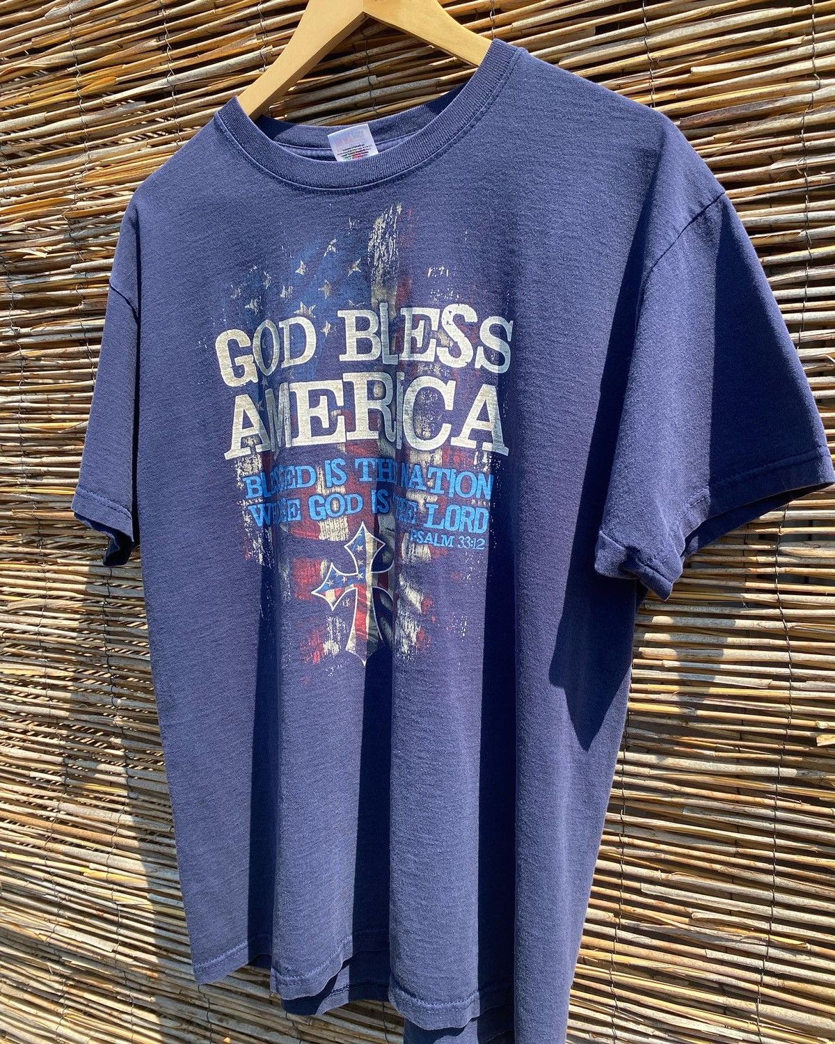 Vintage Vintage God bless America T-shirt Size US XL / EU 56 / 4 - 3 Thumbnail