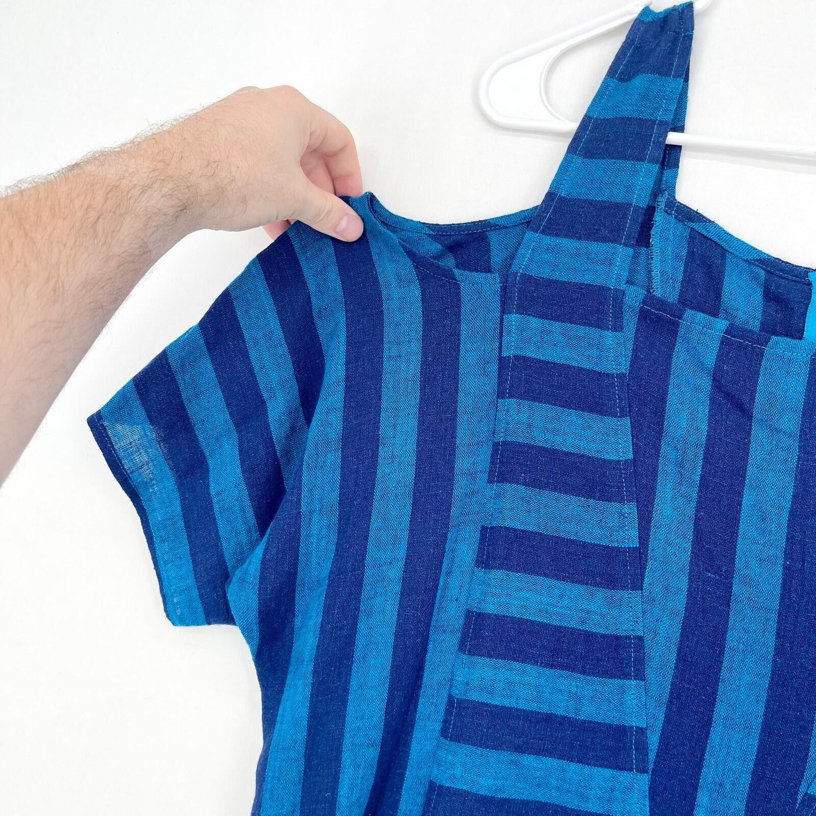 Other Soft Surroundings Cold Shoulder Stripe Tunic Blouse Medium Size M / US 6-8 / IT 42-44 - 3 Thumbnail