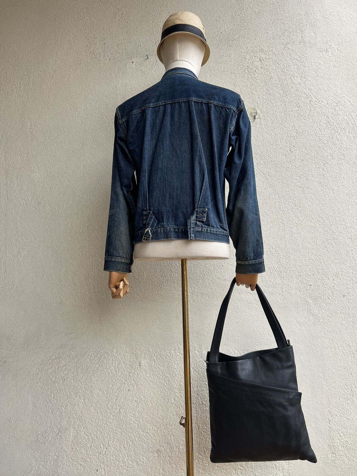 Leather TAKANO Japan Black Leather Asymmetrical Tote Bag Size ONE SIZE - 4 Thumbnail