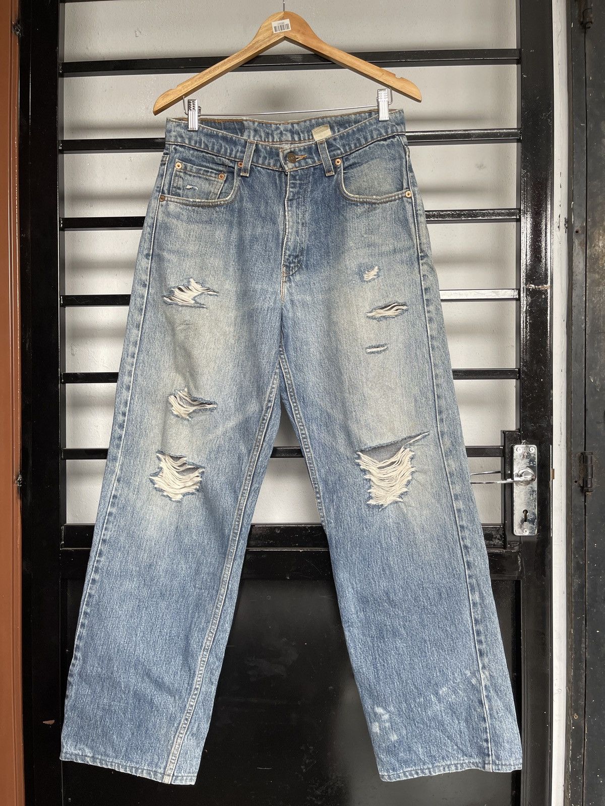 Levi's × Levi's Made & Crafted × Levi's Vintage Clothing Vintage Distressed Levis 569 e USA Wide Leg Size US 31 - 1 Thumbnail