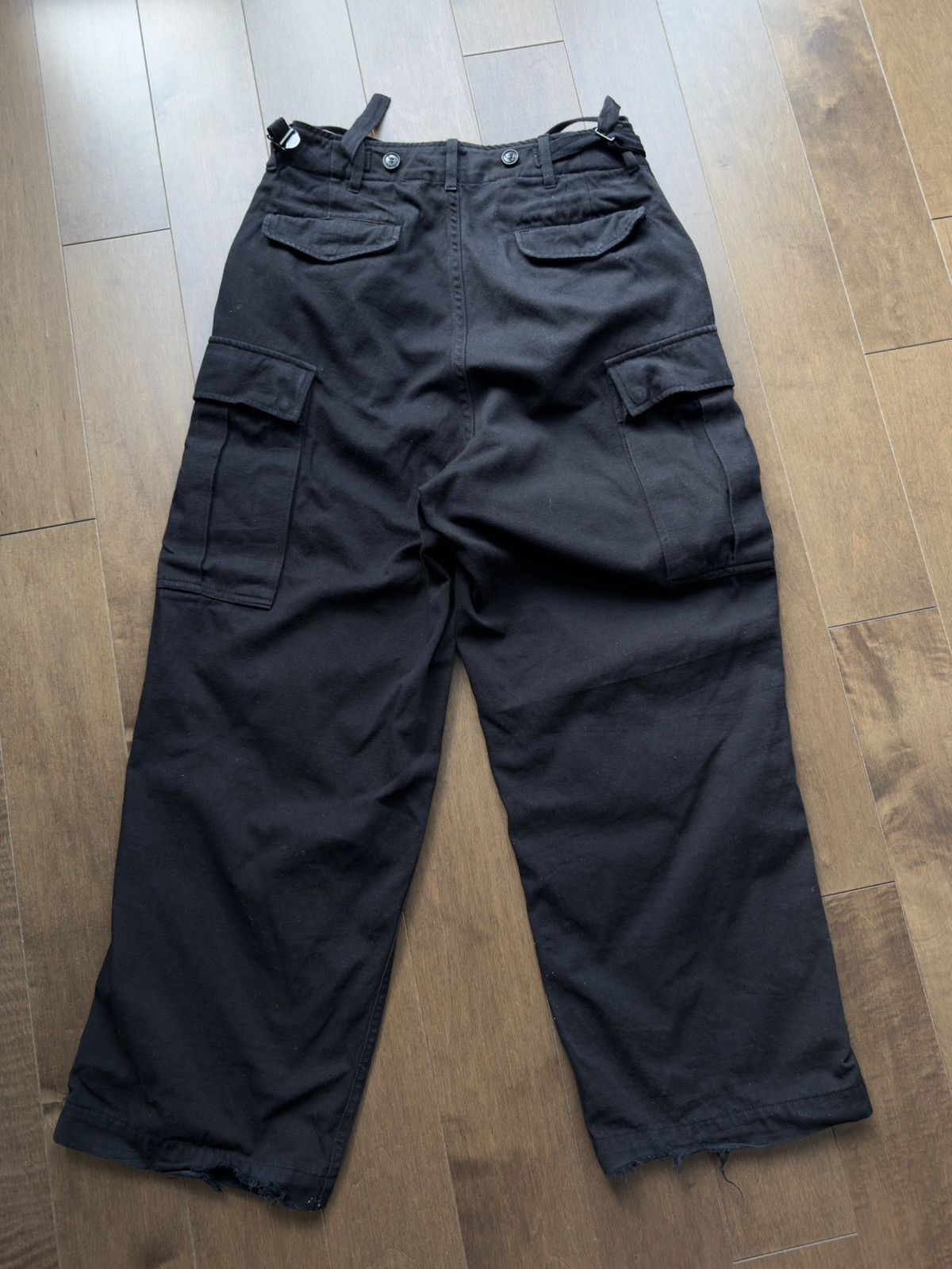 Daniel Simmons Daniel Simmons - Vintage Black Military Cargo Trousers V1 Size US 28 / EU 44 - 9 Thumbnail