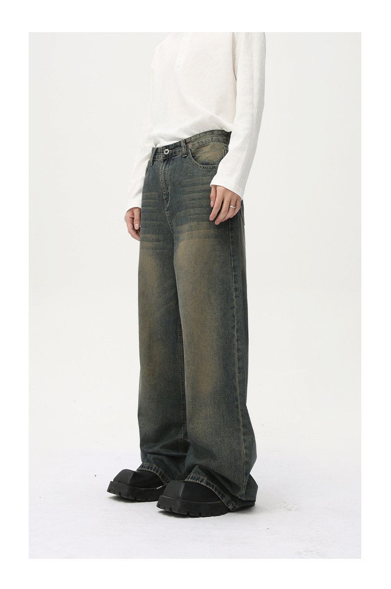 Japanese Brand × Jean Japanese retro distressed retro casual versatile jeans Size US 32 / EU 48 - 3 Thumbnail