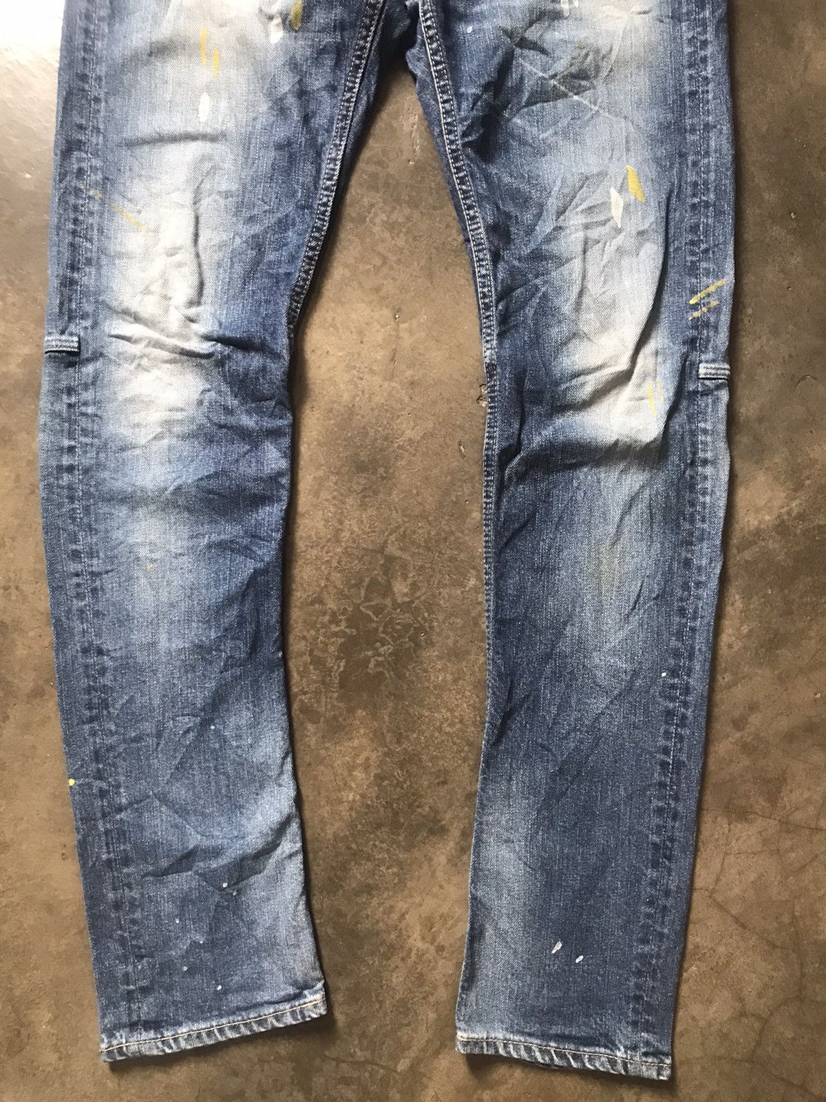Jimmy Taverniti × Taverniti × Vintage Jimmy Taverniti - Blackie Fade Washed Splattered Paint Jeans Size US 30 / EU 46 - 7 Thumbnail