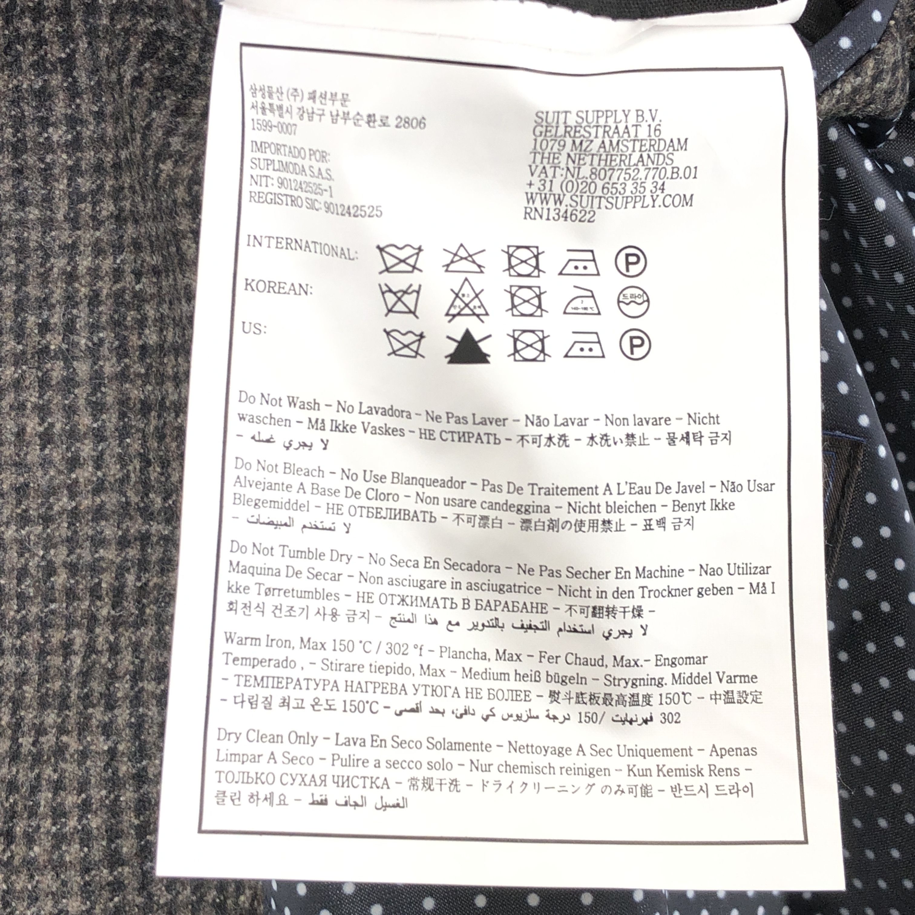 Suitsupply La Spalla Wool Blazer Size L (EU:102 UK:42; US:42L) Size 42L - 9 Thumbnail