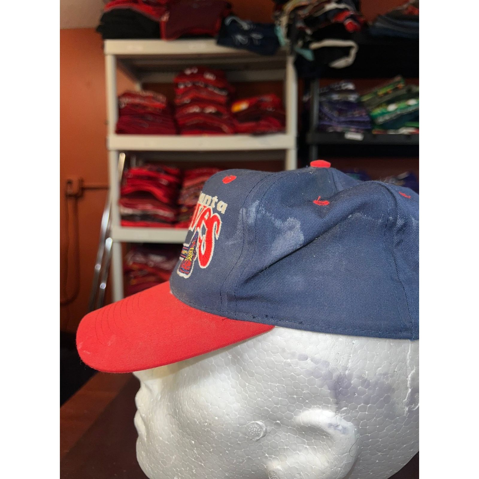 The Game Vintage Atlanta Braves The Game Hat Cap Fitted 7 1/8 VTG Size ONE SIZE - 4 Thumbnail