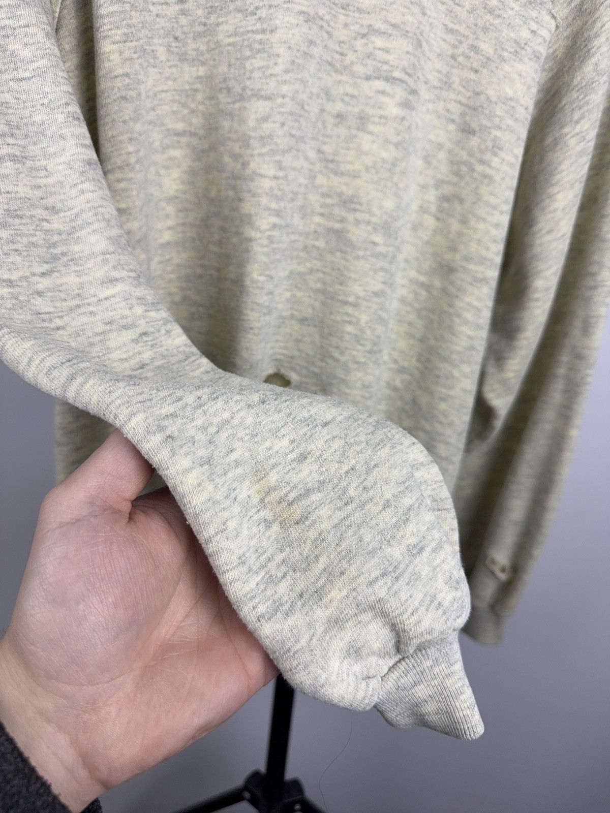 Japanese Brand Distressed Sweatshirt Switcher Grunge Crewneck Gray/Yellow Size US L / EU 52-54 / 3 - 16 Thumbnail