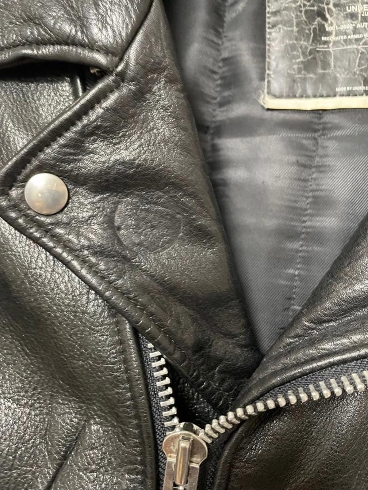 Undercover Undercover - Black Leather Biker Jacket Size US M / EU 48-50 / 2 - 8 Thumbnail