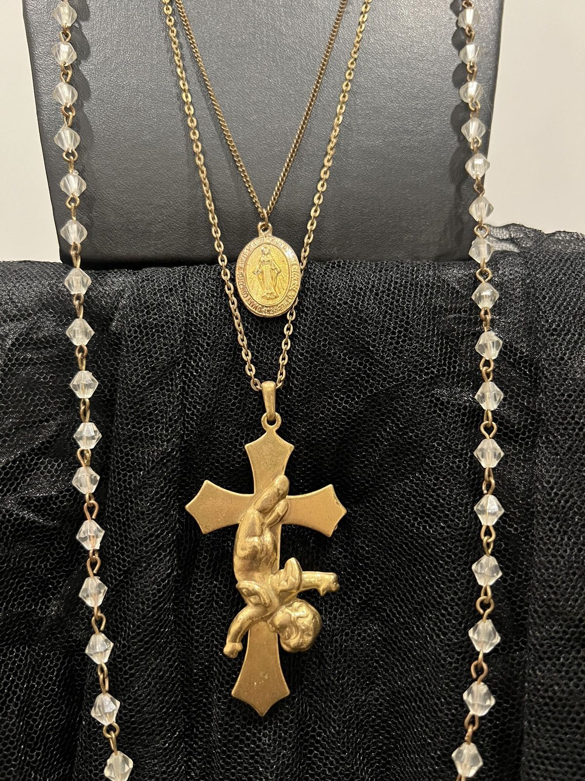 Japanese Brand Vintage Falling Angel Layered necklace 🧝🏻‍♀️ Size ONE SIZE - 11 Thumbnail