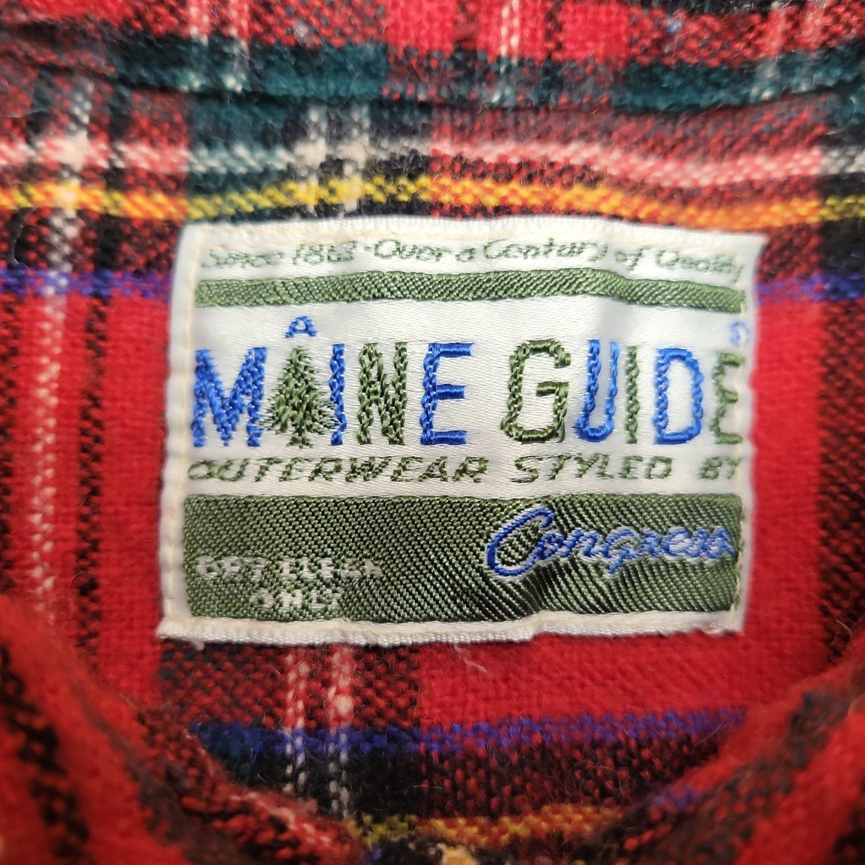 Vintage VINTAGE Congress Shirt Mens Large Red Plaid Wool Blend Tartan Outdoor Casual Button-Up Size US L / EU 52-54 / 3 - 3 Thumbnail