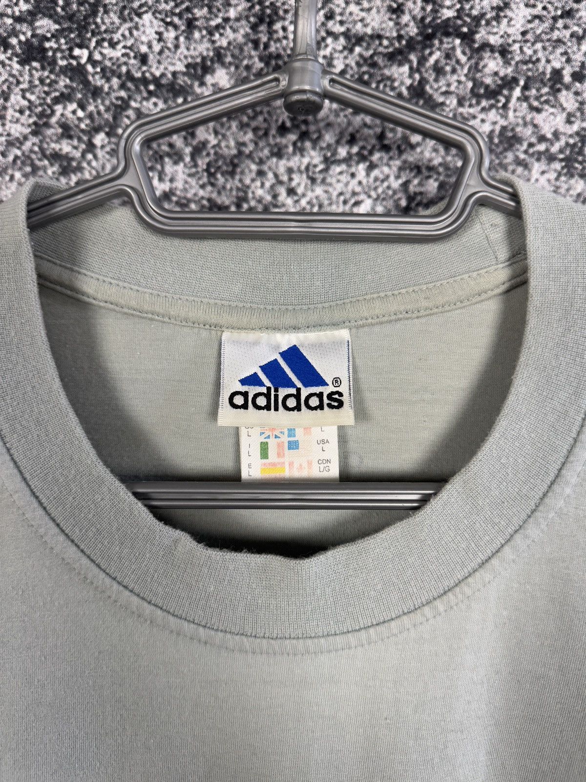 Adidas Men’s Adidas Vintage 90s T-Shirt Big Logo Retro Size L Size US L / EU 52-54 / 3 - 7 Thumbnail