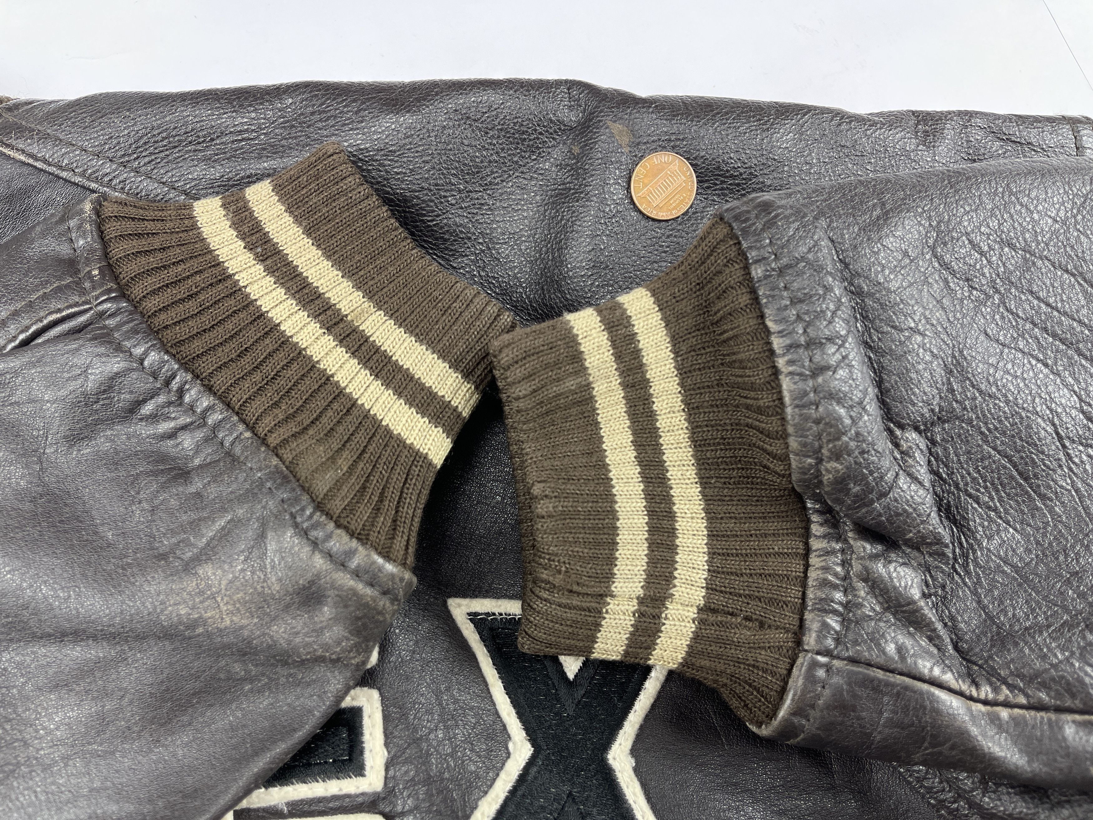 Avirex AVIREX leather jacket, vintage, 90s hip hop 1990s varsity XL Size US XL / EU 56 / 4 - 17 Thumbnail
