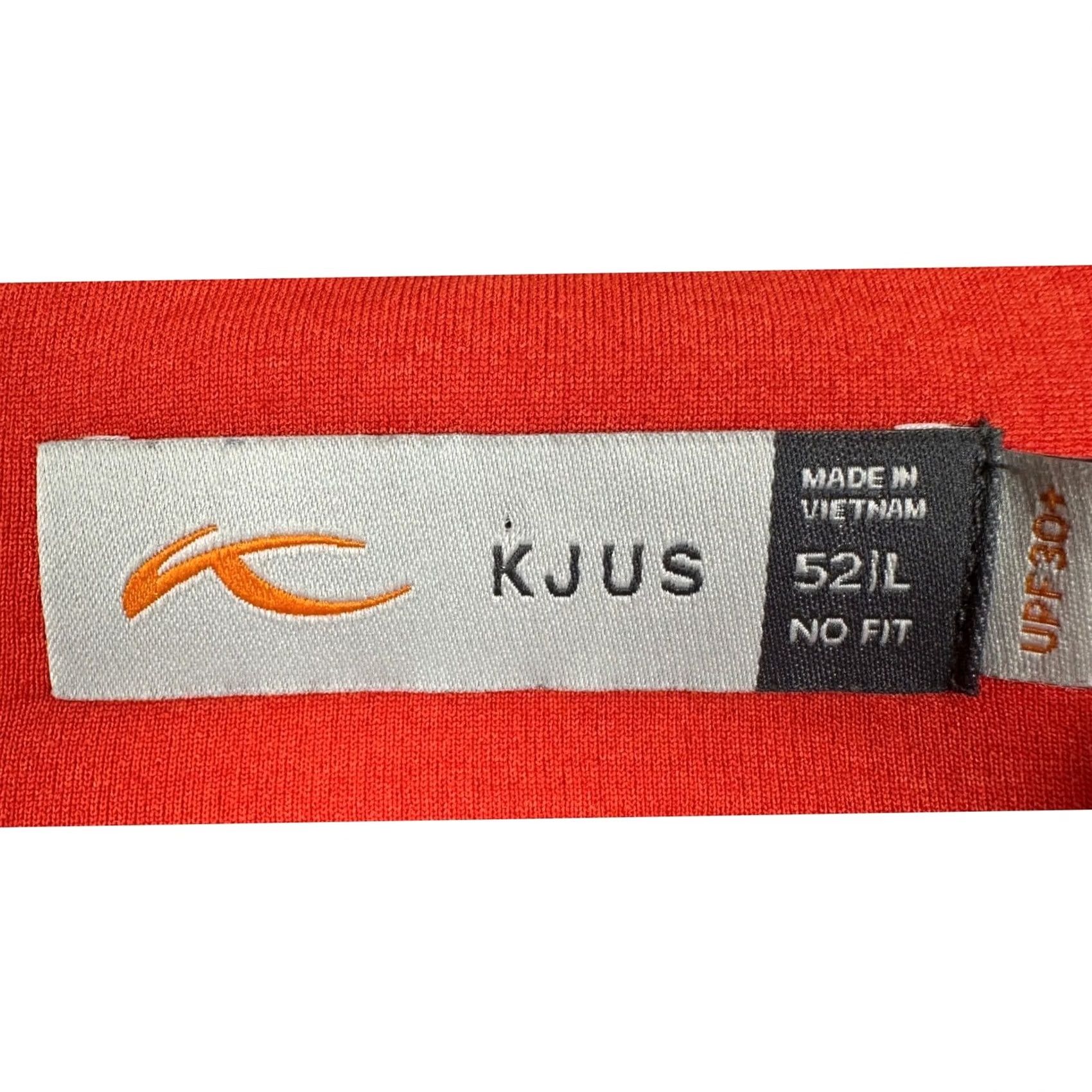 KJUS KJUS Shirt Pullover Mens Large Red Quarter Zip Long Sleeve Athletic Logo Outdoor Size US L / EU 52-54 / 3 - 4 Thumbnail