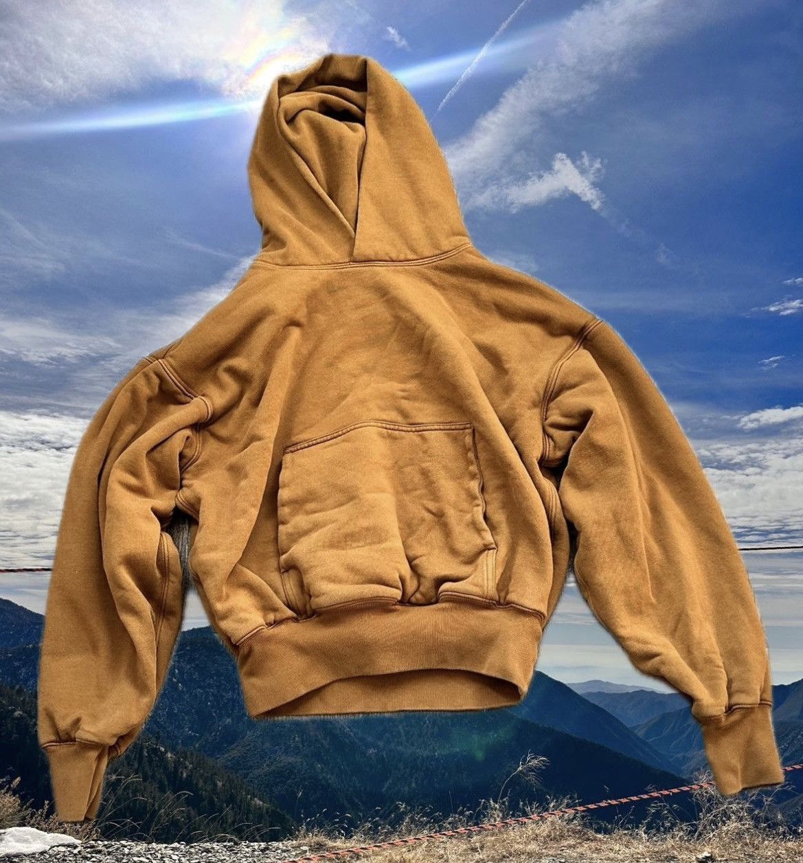 image of Yeezy X Gap Hoodie Light Brown Xs, Men's