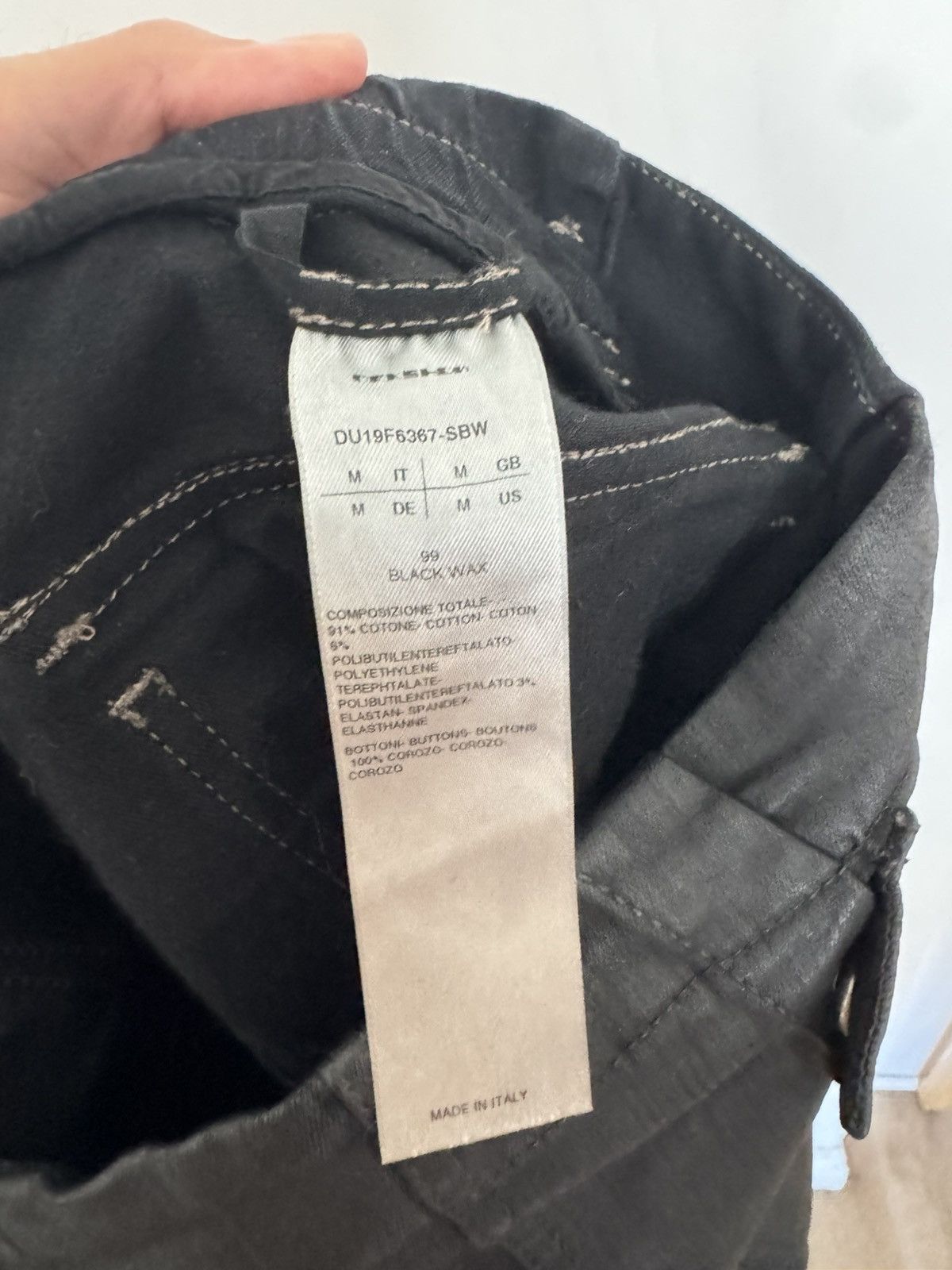 Rick Owens Waxed Aircut Pants Size US 32 / EU 48 - 6 Thumbnail