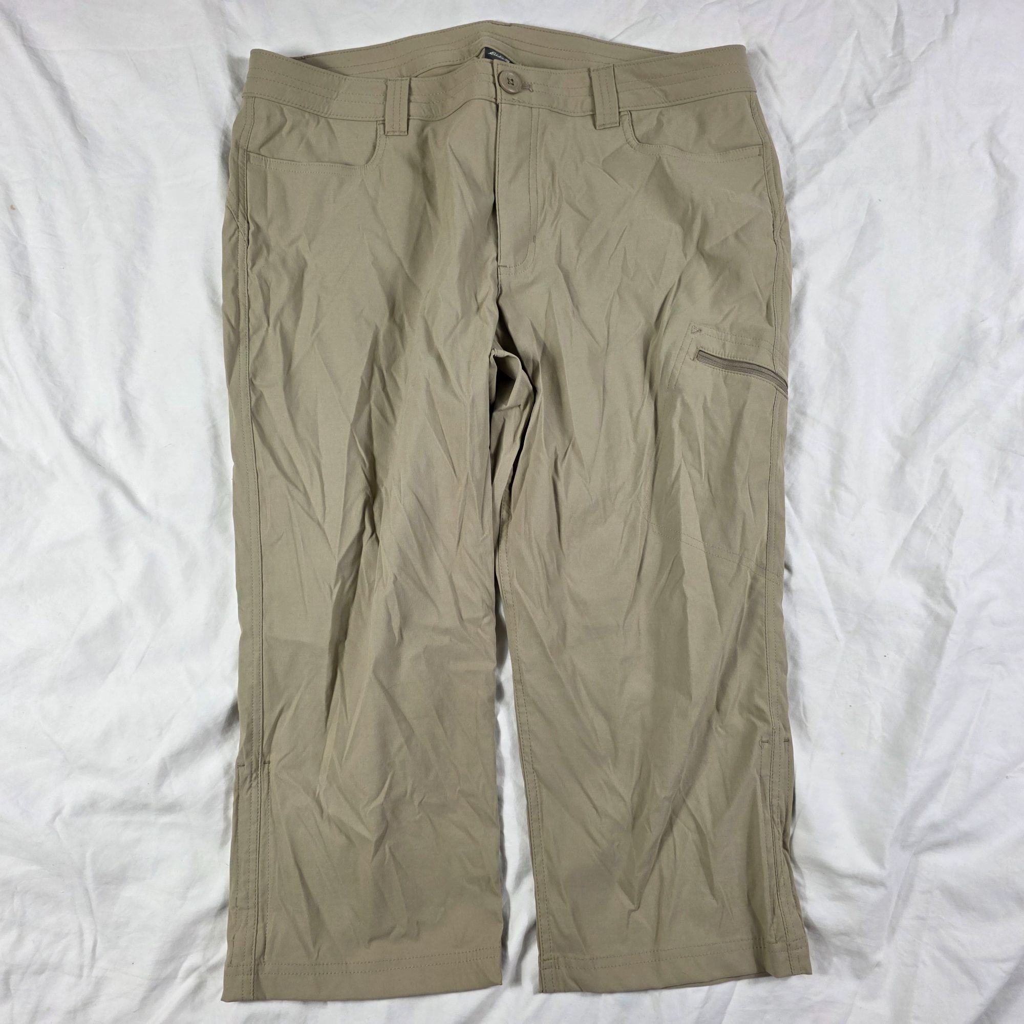 Eddie Bauer Eddie Bauer Womens Size 14 Beige Hiking Capri Pants Outdoors Size 36" / US 14 / IT 50 - 1 Thumbnail