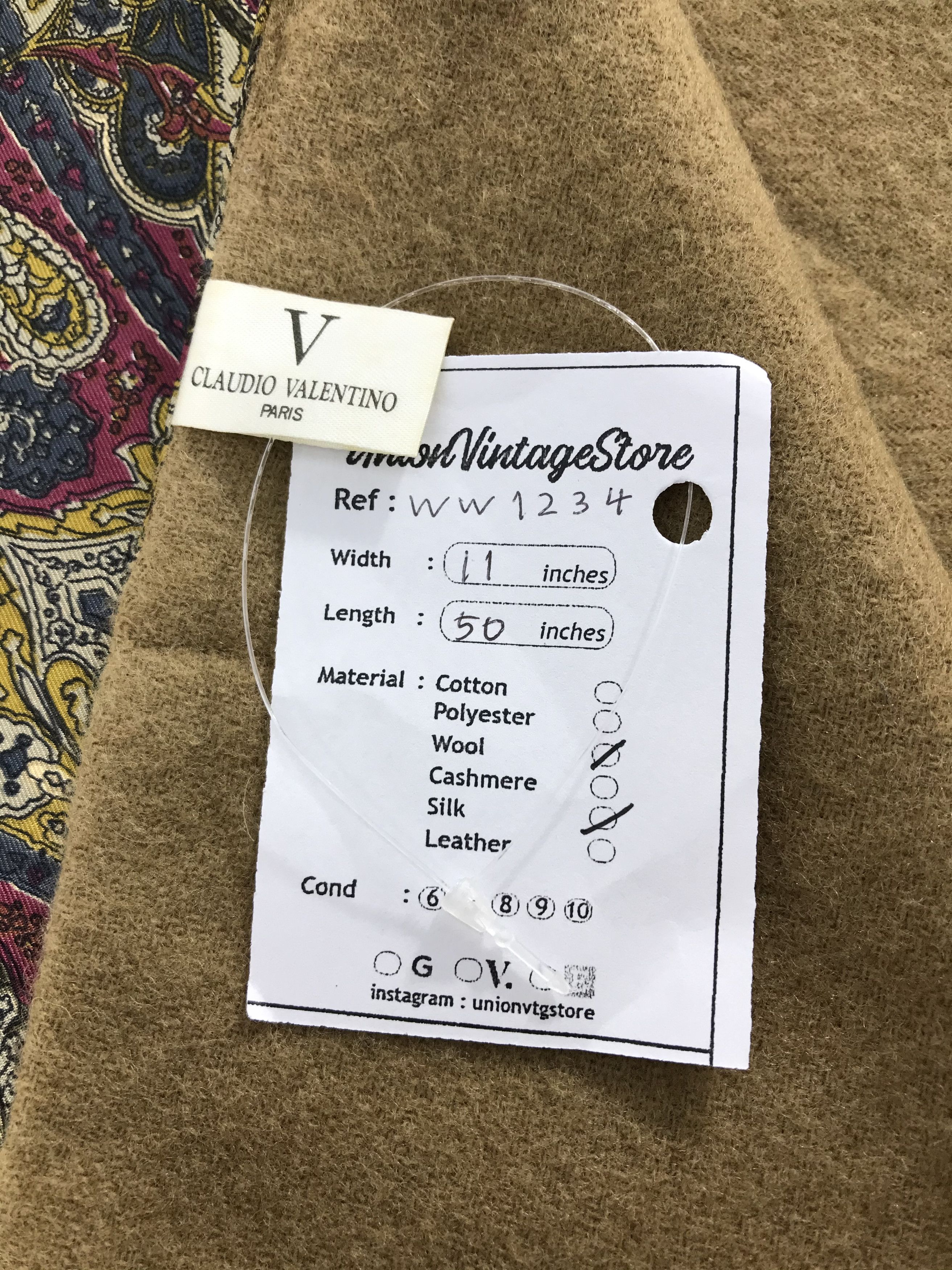 Vintage Valentino Scarf / Muffler / Neckwear - WW1234 Size ONE SIZE - 5 Thumbnail