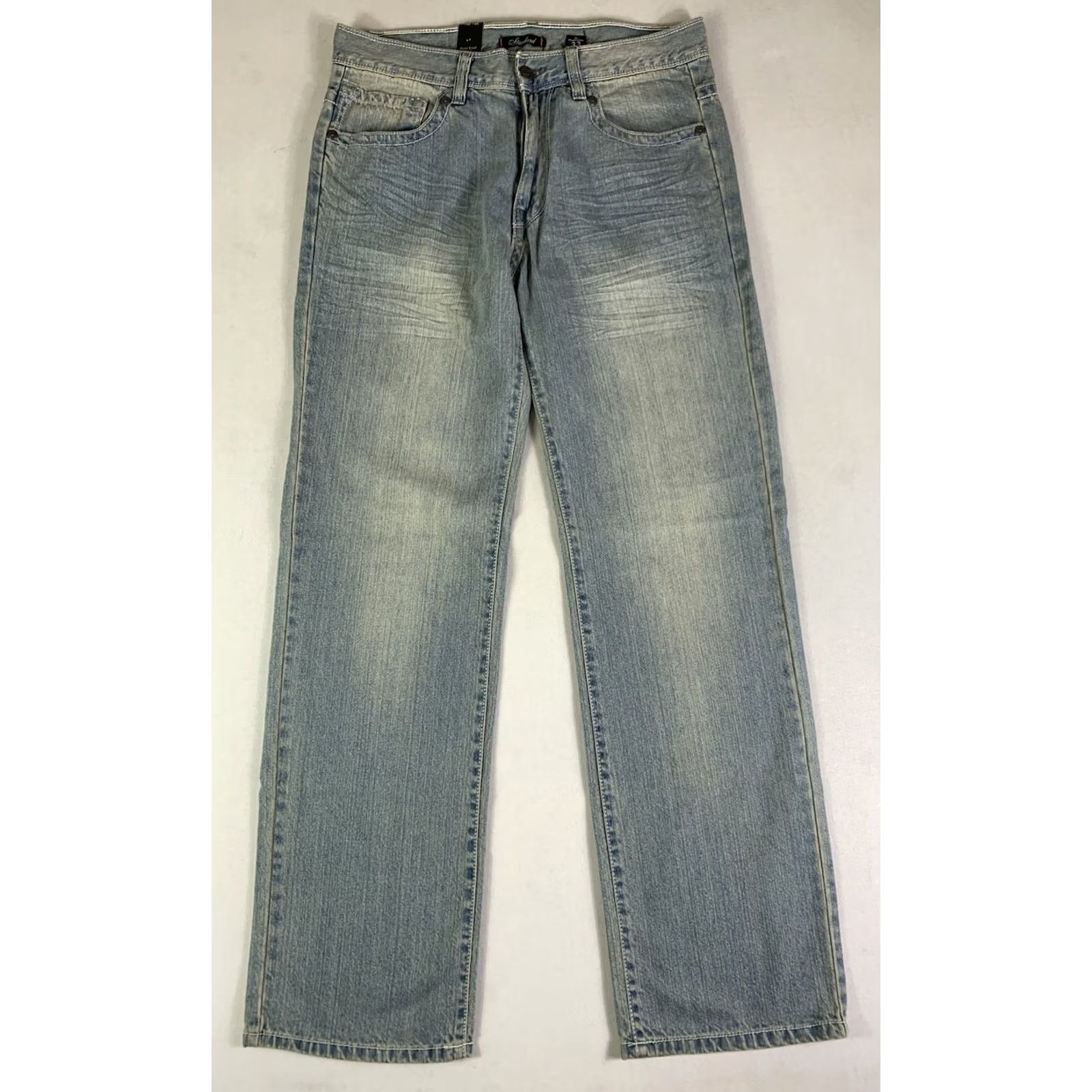 Marcs VINTAGE Marc Ecko Jeans Men's 33x33 Blue Embroidered Y2K Fits 32x32 NWT Size US 33 - 2 Thumbnail