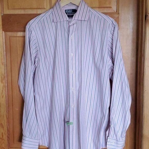 Polo Ralph Lauren Polo by Ralph Lauren Regent Classic Fit LS Striped Button Do Size US L / EU 52-54 / 3 - 2 Thumbnail