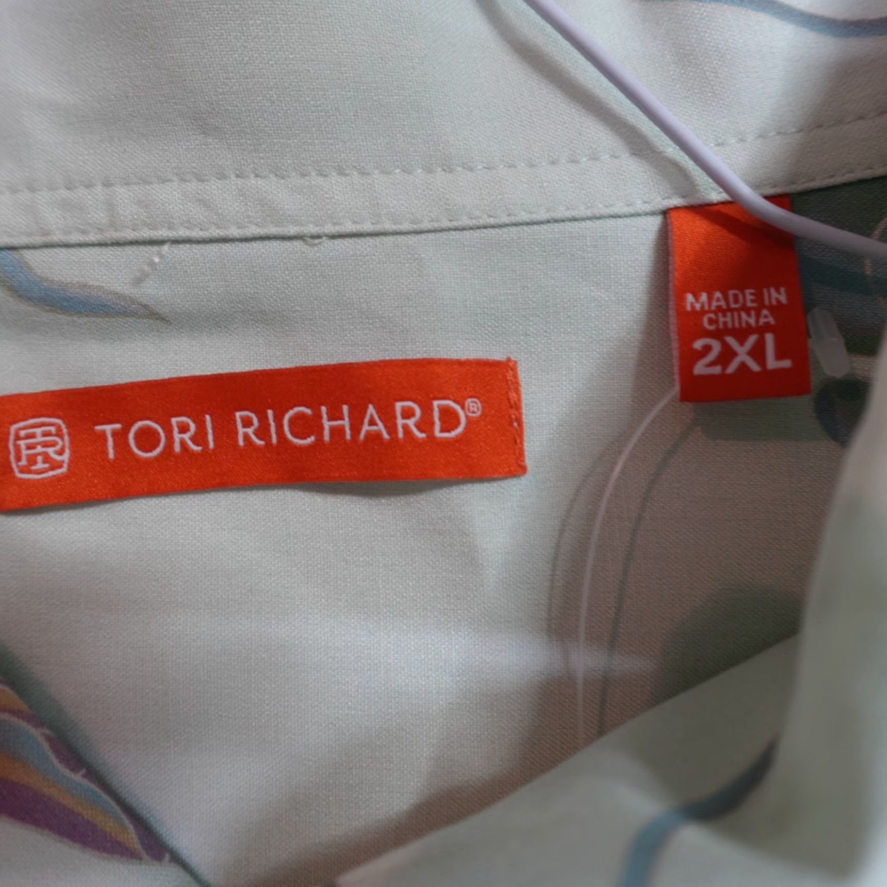 Tori Richard Tori Richard Shirt 2XL Blue Floral Silk Blend Button-Up Short Sleeve Hawaiian USA Mens Size US XXL / EU 58 / 5 - 3 Thumbnail